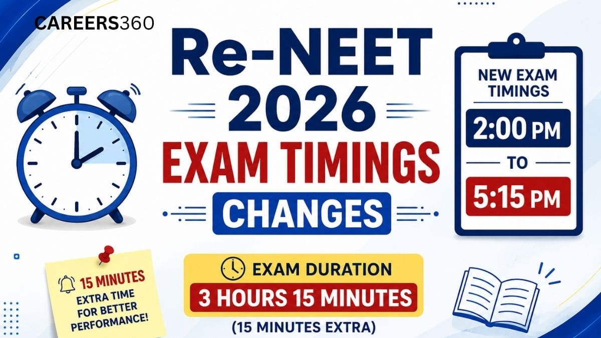 Re-NEET 2026 Exam Timing Changed: Duration Extended, Check New Schedule